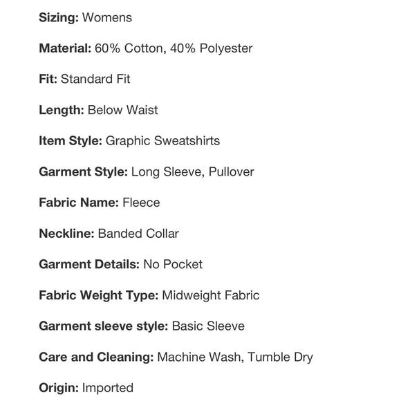 Women's Ouija Board '24 Graphic Sweatshirt - Black M NWT - Picture 5 of 7